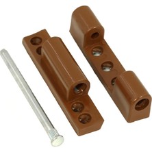 Astraltech BADEM10 Pvc Pimapen Kapı Pencere Menteşesi Metal 100 mm Açık Kahverengi