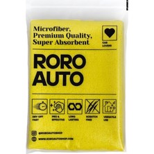 Astraltech Çift Taraflı Mikrofiber Araç Kurulama Bezi & Oto Yıkama Havlusu 50X70 Sarı