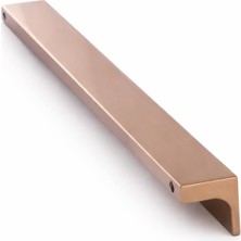 Astraltech Lada Parlak Bronz Metal 224 mm 22.4 cm Uzun Mobilya Çekmece Dolap Kulpları Mutfak Dolabı Kapak Kulb