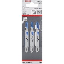Astraltech 3 Dekupaj Testere Bıçağı T 118 Efs Basic For Inox (Paslanmaz Çelik Saclar Için, Profesyonel A
