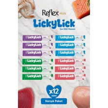Reflex Plus Lickylick Sıvı Ödül Maması Karışık Paket 15G x 12 Adet