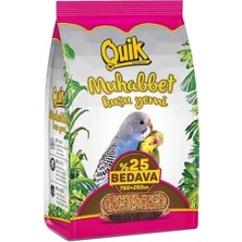 Quik 750 + 250 gr Muhabbet Kuşu Yemi
