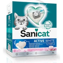 Astraltech Sanicat Active White Lotus Çiçeği Topaklanan Kedi Kumu 6l