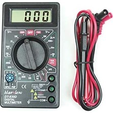 Astraltech DT-830D Dijital Multimetre Avometre - Digital Ölçü Aleti - Akım, Voltaj, Direnç Ölçer - Siyah Ölçü