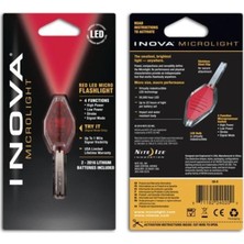 Astraltech Inova Flashlights Inova Microlight Micro LED Kırmızı Işık Şeffaf Gövde