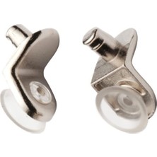 Astraltech BADEM10 Raf Pimi L Tip Vantuzlu Cam Ahşap Metal Raf Tutucu Çivisi Mobilya Dolap Pimi (50 Adet)