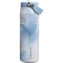 Stanley The Iceflow Bottle Flıp Straw 2.0 0.7l Pipetli Termos 10-11283-0743 Mavi
