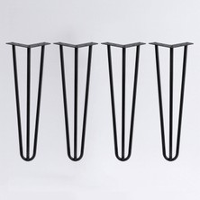 Astraltech Metal 4’lü Sehpa Masa Ayağı Seti 41 cm Dayanıklı Mobilya Destek Yükseltici Ayak Takımı Kolay Montaj