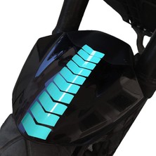 Astraltech Ok Tasarımlı Nane Yeşili Çamurluk Kask Sticker