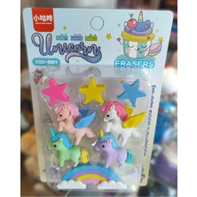 Ada Çanta Kırtasiye 6 Lı Silgi Seti Unicorn Figürlü *a* BG45892
