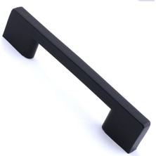 Astraltech 20 Adet (Sert Plasti̇k) Köprü 128 mm Siyah Mobilya Mutfak Çekmece Dolabı Dolap Kulbu Kulpu Kulpları