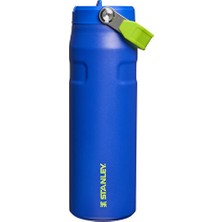 Stanley The Iceflow Bottle Flıp Straw 2.0 0.7l Pipetli Termos 10-11283-0503 Lacivert