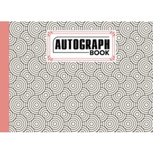 Astraltech Autograph Book: Striped Cover | Memory Book, Signature Celebrity Memorabilia Album Gift, Size 8.25"