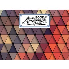 Astraltech Autograph Book: Triangles Cover | Memory Book, Signature Celebrity Memorabilia Album Gift, Size 8.2