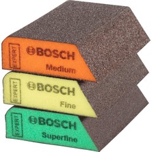Astraltech 3 x Expert S470 Kombi Zımpara Süngerleri (Ahşap Üzerine Boya Için, Yumuşak Ahşap, Ø 69 x 97 x