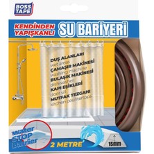 Astraltech Boss Tape Duş, Kapı Eşiği, Mutfak Tezgahı Etrafı Su Kesici Bariyer Kahverengi - 2 Metre