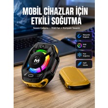 Marsilyan Manyetik Montajlı Dijital Ekranlı Telefon Soğutucu  Yeni Nesil
