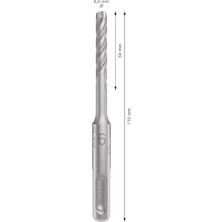 1x Pro Sds Plus-5x Kırıcı Delici Delme Ucu (Donatılı Beton, Beton, Ø 6,00 Mm, Professional Aksesuar Kırıcı Delici)