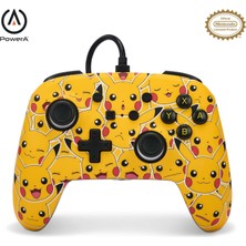 Powera Nintendo Switch Için Powera Gelişmiş Kablolu Kumanda - Pikachu Moods, Sarı