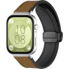 Watch Fit 4/4 Pro/fit 3 ile Uyumlu Hybrid Loop Kordon Manyetik Kilit Mekanizmalı Fıt 4 Kayış Bileğe Göre Ayarlanabilen 1.sınıf Kaplama Deri Görünümlü Fit 4 Pro Kordon
