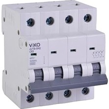 4VTB-4C63 Otomatik Sigorta 4,5ka C Tipi 4 Kutup 63A