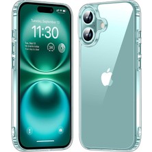 Ehr. iPhone 16 Uyumlu Kamera Çıkıntılı Sert Sararmaz Kristal Mika Şeffaf Kılıf (Şeffaf, iPhone 16)
