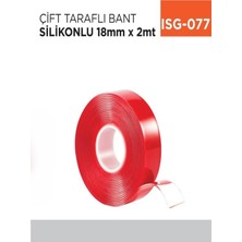 İnci Çelik Aksesuar Çift Taraflı Bant Silikonlu 18 Mm*2 mt