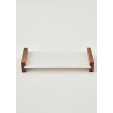 Bella Maison Olmo Mermer Dekoratif Tepsi Naturel (15X30 Cm)