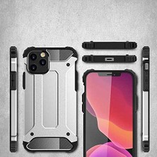 Apple iPhone 12 Pro Max ile Uyumlu Kılıf Çift Katman Koruyucu Crash Military Tank Kılıf - Gold