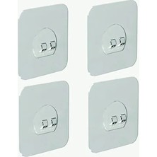 CATEKSSS Yedek 4 Adet Süper Güçlü Yapışkanlı Sticker/ Askı Tutucu Sticker Yapışkan Bant Şeffaf