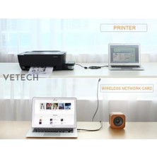 Vetech USB Uzatma Kablosu Yazıcı/usb Bellek/kablo Uzatıcı (1.5 Metre)