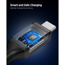 Usb-C To Usb-C 1 Metre Kablo 100W Güç/pps 2.0 Desteği Super Hızlı Şarj / 5 Gbps (E-Marker Çip) Data Aktarım Hızı/pd USB 3.2 Type-C Ekstra Dayanıklı Mfı Lisanslı - ACA09459