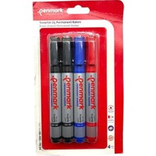 Penmark Permanent Marker Yuvarlak Uç 4'lü Blister