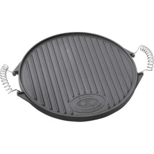 Meks Gurme Döküm Plaka, Barbekü Izgara Plakası, Oluklu Düz Izgara Yüzeyi, Optimum Isı Dağılımı,