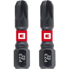 Orijinal  Çift Torsiyonlu Darbeli Bit Seti, 2 Parça, 30 Mm, Pz3 (S2 Çelik, Yüksek Dayanıklılık, Çift Torsiyon Etkisi, Kırmızı Renk Halkası, E 6.3 Sap) - 49132060