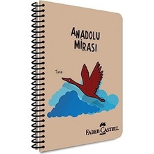 Anadolu Mirası Spiralli Defter, A4, 100 Yaprak, 70G Kağıt, Kareli, Dayanıklı Kapak, Kolay Açılan Spiral Cilt, Asorti Kapak Tasarımı