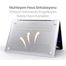 MacBook Air 15,3 ile Uyumlu M5 (A3448) M4 (A3241) M3 (A3114) M2 (A2941) Polikarbonat Sert Koruyucu Çizilme ve Darbe Önleyici Kılıf (Super Şeffaf, 15 Inç 2023-2026)