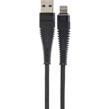 iPhone ile Uyumlu Lightning 5A 100 W Örgülü Hızlı Şarj ve Data Kablosu 1 Metre