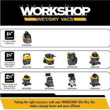 Workshop Islak/kuru Vacs 1 – 7/8 Inç Auto Başlık Wet Dry Shop Için Vakum, WS25003A