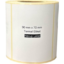 90X70 mm Termal Etiket, Barkod/adres/kargo Termal Etiketleri,  ve Diğer Yazıcılarla Uyumlu