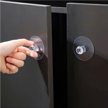 4’lü Şeffaf Yapışkan Askı – Delmeden Montaj, Iz Bırakmaz, Güçlü Tutuş, Banyo Mutfak Kapı Arkası Askılık Seti