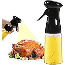 CATEKSSS Cam Sprey Yağdanlık Airfryer Için Yağdanlık, Püskürtmeli Sprey Cam Şişe Zeytinyağı Püskürtücü Siyah