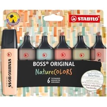 Orıgınal Naturecolors - Fosforlu Kalem - 6'lı Paket - Çeşitli Renkler
