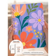Le Color Akademik Ajanda 17X24 cm Spiralli Stickerlı Motivasyon Sayfalı