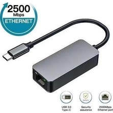 5247 USB Type C To Ethernet 2500MBPS 2.5g Internet Çevirici Dönüştürücü Adaptör Yüksek Hızlı Ethernet, Geriye Dönük Uyumluluk, Gigabit ve Gigabit Ethernet ile Aşağı Doğru Uyumluluk Hızı ile