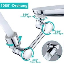 CATEKSSS 1080° Dönebilen 2 Modlu Musluk Başlığı – Evrensel Mutfak ve Banyo Su Tasarruflu Uç