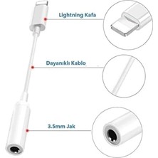 iPhone 13/13 Pro/12/12 PRO/11/11PRO Için Lightning To 3.5mm Aux Jack Kulaklık Dönüştürücü Adaptörü. iPhone 13/13PRO/13PRO Max/12/12 PRO/12PRO Max/11/11 Pro/11/pro Max/x/xr/xs/xs Max/8/7 Uyumlu