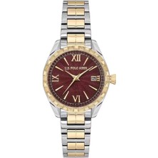 U.s. Polo Assn. USPA2157-04 Quartz Çelik Gri Altın Rengi 31 mm Kadın Kol Saati