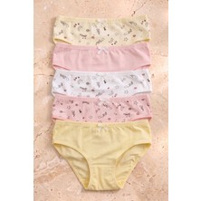 Katia & Bony 5'li Paket Desenli Kız Çocuk Slip Çok Renkli
