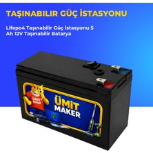 Ümit Maker Lifepo4 Taşınabilir Güç Istasyonu 5 Ah 12V Taşınabilir Batarya